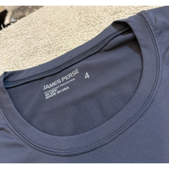 James Perse Hualalai UPF 40 Long Sleeve Shirt Women's 4 XL Navy Hawaii Logo - Picture 7 of 13